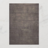 Rustieke Floral bruiloft informatie gast Informatiekaartje (Achterkant)