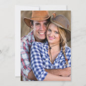 Rustieke Floral Country Chic Foto Save the Date (Achterkant)