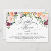 Rustieke Floral Elegant Vrijgezellenfeest Kaart (Voorkant)