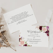 Rustieke Floral en Botanical Foliage Elopement Aankondiging