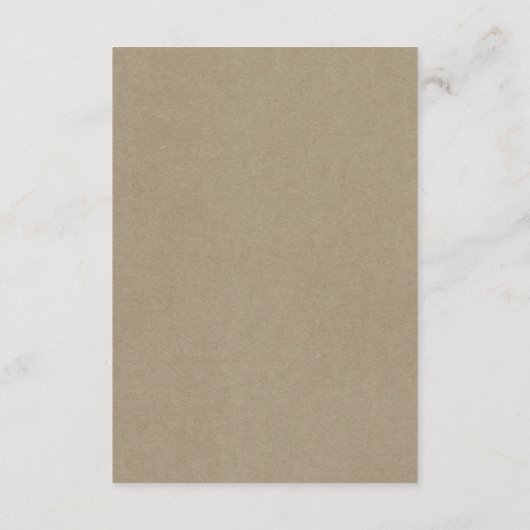 Rustieke Floral Herfst Winter bruiloft Details Informatiekaartje (Achterkant)