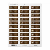Rustieke Floral Home Retouradres Labels (Full Sheet)