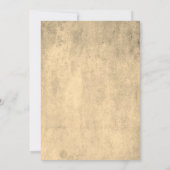 Rustieke Floral Lace Vintage bruiloft uitnodiging (Achterkant)