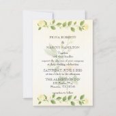 Rustieke Floral Minimalist Wedding Save the Date (Voorkant)