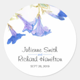 Rustieke Floral Modern Botanische Bruiloft Sticker