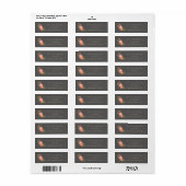 Rustieke Floral Mr en Mrs Adresetiketten Etiket (Full Sheet)