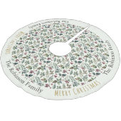 Rustieke Floral Patroon Botanic Elegant Kerstmis Kerstboom Rok (Gekanteld)