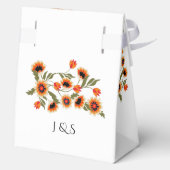 Rustieke Floral Scandinavische folk-geïnspireerde  Bedankdoosjes (Achterkant)