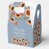 Rustieke Floral Scandinavische folk-geïnspireerde  Bedankdoosjes (Geopend)