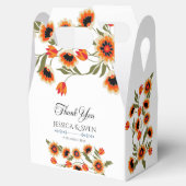 Rustieke Floral Scandinavische folk-geïnspireerde Bedankdoosjes (Geopend)