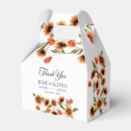 Rustieke Floral Scandinavische folk-geïnspireerde  Bedankdoosjes