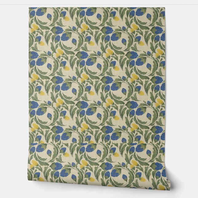 Rustieke Floral Statement Wall Behang (Afrollen)