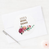 Rustieke Floral Vrijgezellenfeest Sticker (Envelop)