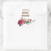 Rustieke Floral Vrijgezellenfeest Sticker (Tas)