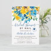 Rustieke floral waterverf vrijgezellenfeest per po kaart (Staand voorkant)