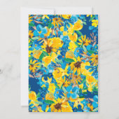 Rustieke floral waterverf vrijgezellenfeest per po kaart (Achterkant)