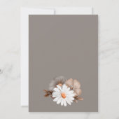 Rustieke Floral Wedding Save the Date (Achterkant)