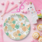 Rustieke floral Wegwerp Party Papier Bord (Feest)