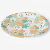 Rustieke floral Wegwerp Party Papier Bord (Gekanteld)