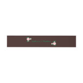 Rustieke Floral Wreath Belly Band Uitnodigingen Wikkel (Vlak)