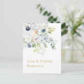 Rustieke Florals Verjaardag Informeel Dank u Briefkaart (Staand voorkant)