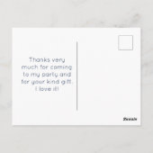 Rustieke Florals Verjaardag Informeel Dank u Briefkaart (Achterkant)