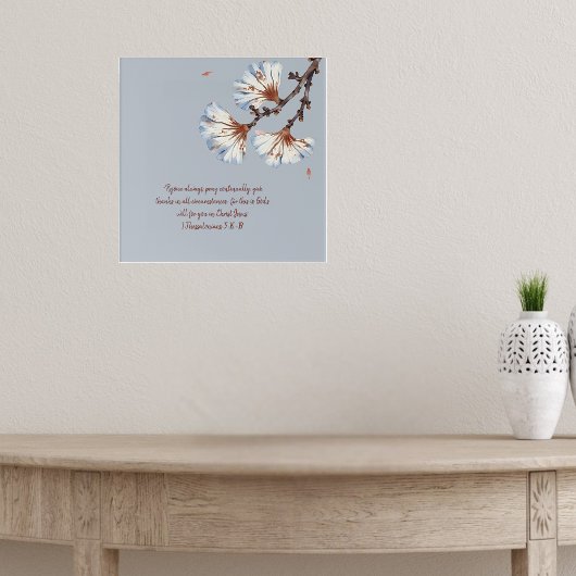 Rustieke fluisterbloemblaadjes poster