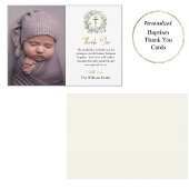 Rustieke Foliage Krans Orthodoxe Christelijke Doop Bedankkaart