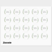 Rustieke Folk Groene Ronde Sticker (Vel)