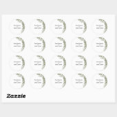 Rustieke Folk Groene Ronde Sticker (Vel)