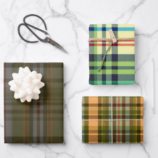 Rustieke Folk Plaid Gift Labels Inpakpapier Vel