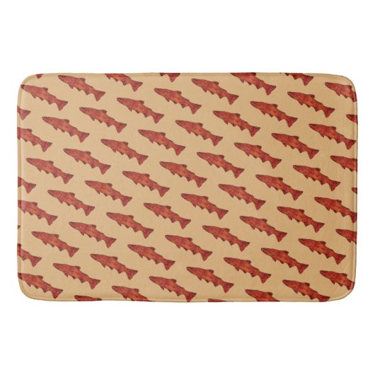 Rustieke forel badmat (Voorkant)