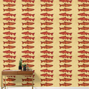 Rustieke forel behang