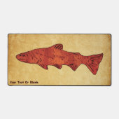 Rustieke forel bureaumat (Voorkant)