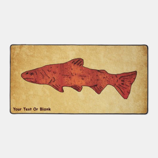 Rustieke forel bureaumat (Voorkant)