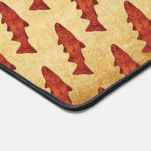 Rustieke forel bureaumat (Hoek)