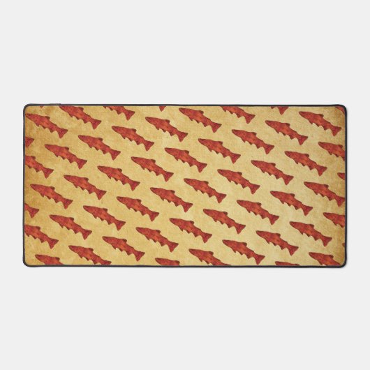 Rustieke forel bureaumat (Voorkant)
