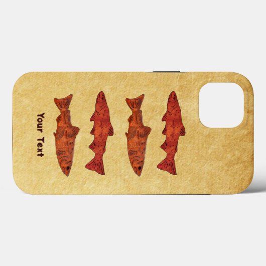 Rustieke forel Case-Mate iPhone case (Achterkant (horizontaal))