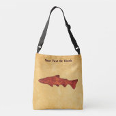 Rustieke forel crossbody tas (Achterkant)