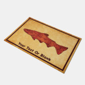 Rustieke forel deurmat (Schuin)