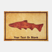 Rustieke forel deurmat (Voorkant)