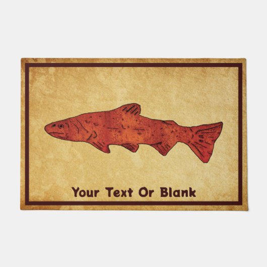 Rustieke forel deurmat (Voorkant)