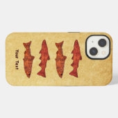 Rustieke forel iPhone hoesje (Achterkant horizontaal)