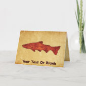 Rustieke forel kaart (Voorkant)