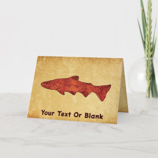 Rustieke forel kaart (Voorkant)