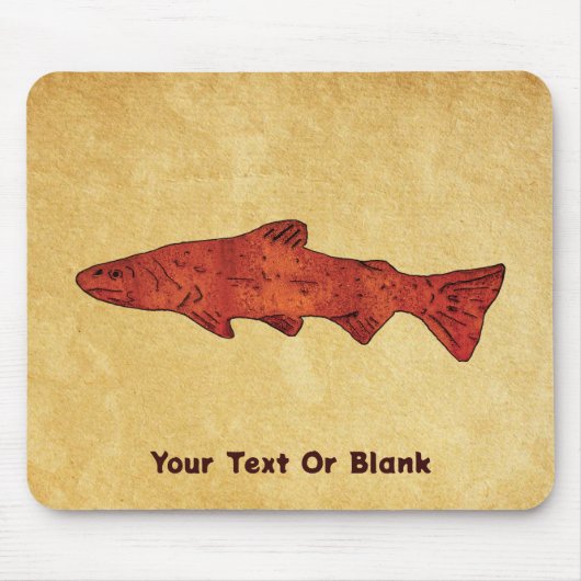 Rustieke forel muismat (Voorkant)