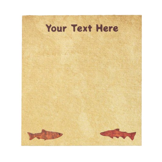 Rustieke forel notitieblok (Voorkant)