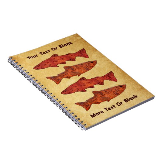 Rustieke forel notitieboek (Rechterzijde)