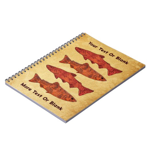 Rustieke forel notitieboek (Linkerzijde)