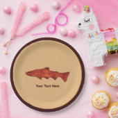 Rustieke forel papieren bordje (Feest)